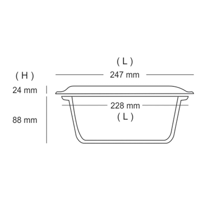 Borosil - Glass Casserole - Oven and Microwave Safe Serving Bowl with Glass Lid, 1.2L, Set of 1, Transparent