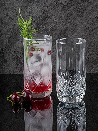 Luminarc Brighton Highball Glass Water Juice Glasses Set of 6 Pieces 310ml