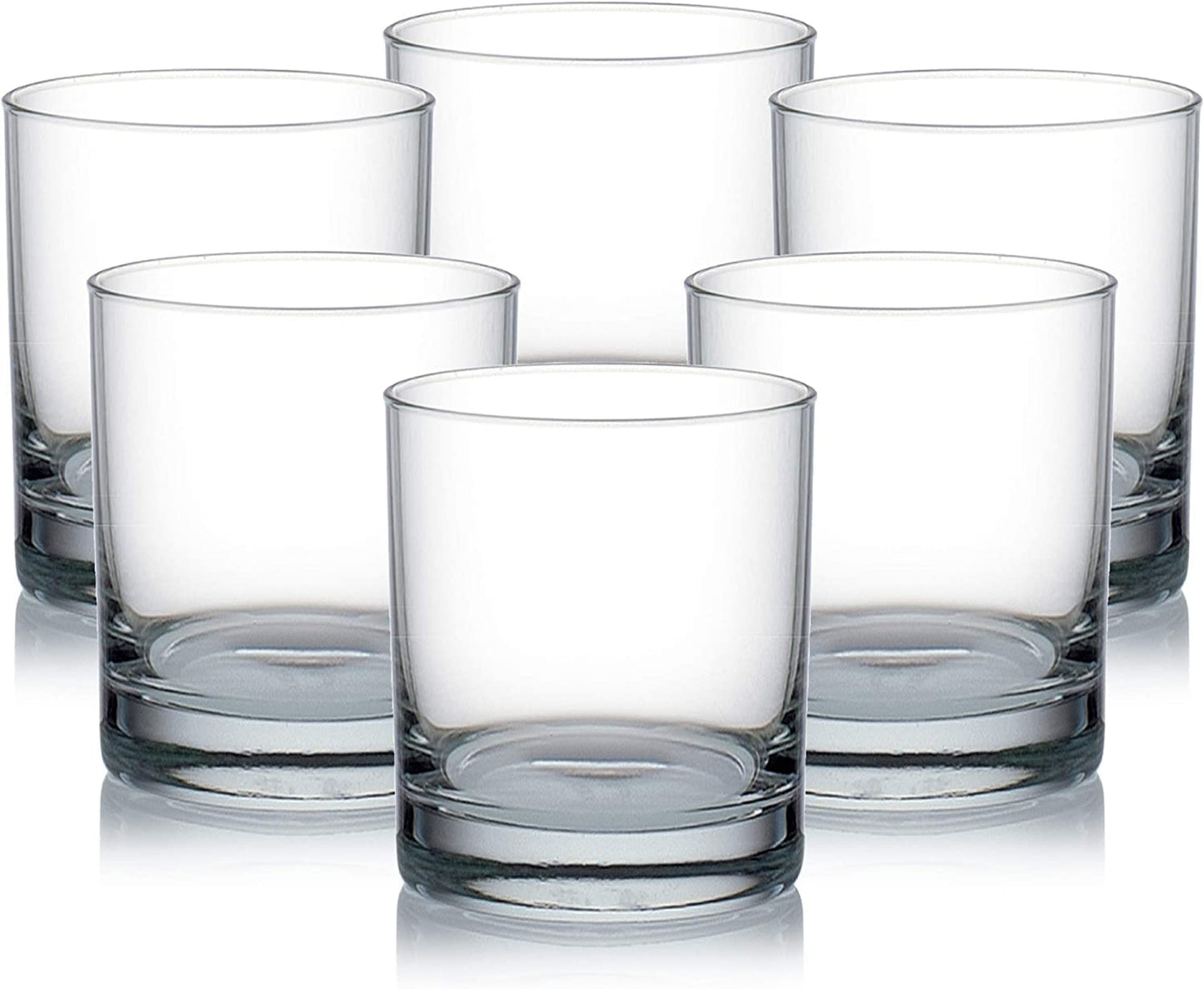 Ocean San Marino Rock, 290 Ml. | Soda Lime Glass | Set of 6 | Clear & Transparent | Used for Holding and Serving Water, Mocktails, Cocktails, and Other iced Beverages |Home Party, Offices