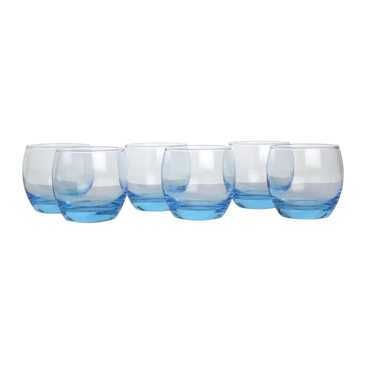 Luminarc Salto Ice Blue Tumbler (320 ml, Clear, Pack of 6)