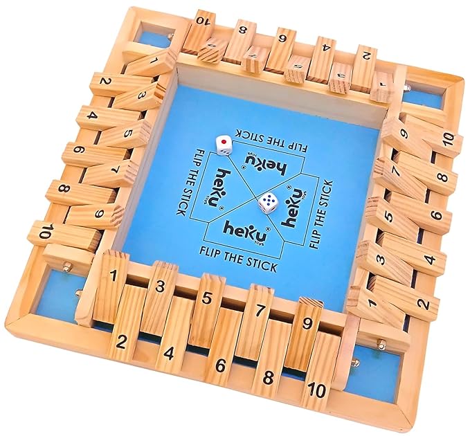 Flip The Stick - Jumbo Size - Wooden Educational Board Game for Kids - Flip Game - Gift for Kids - Math Strategy Board Game - Family Game