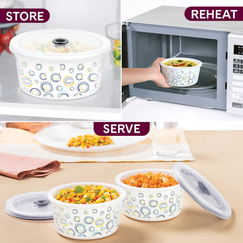Larah Jupiter Storage Bowl Set, 400ml x 2