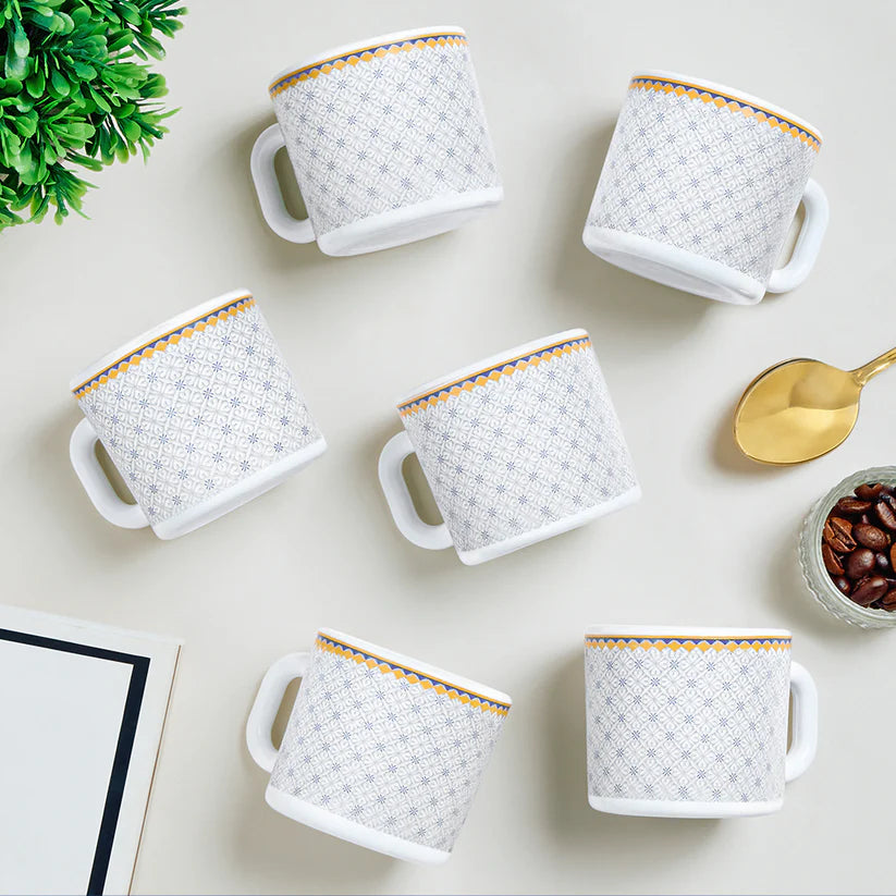 Borosil Larah Kosmia Mug Set 100ml Set Of 6