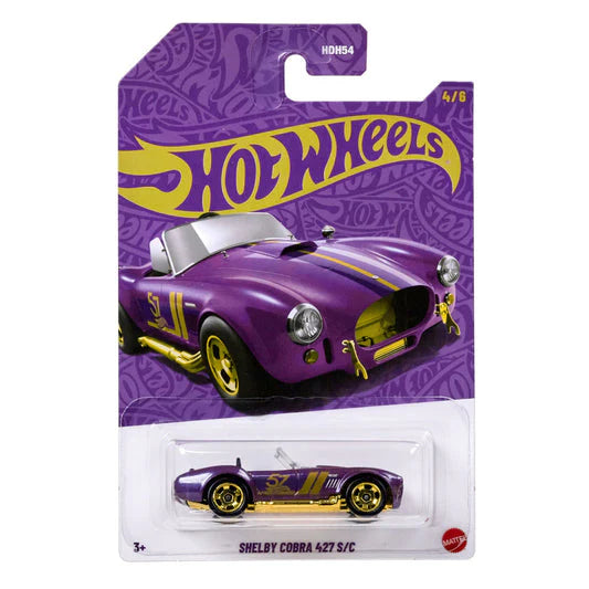 Hot Wheels 57th Anniversary Pearl & Chrome 2025 Shelby Cobra 427 S/C Diecast Car