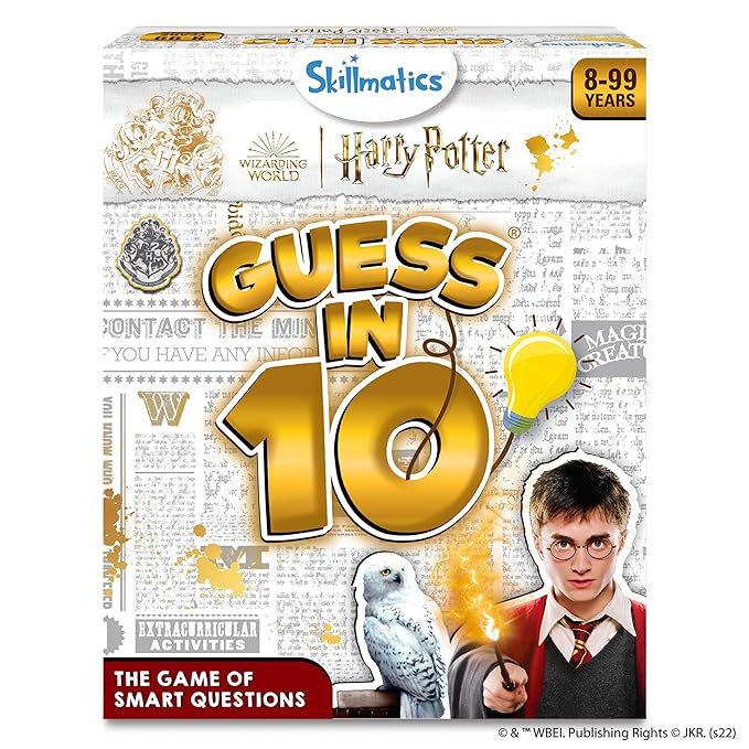 Skillmatics Guess in 10 Harry Potter, Card Game for Boys, Girls, Kids, Families, Teens & Adults, Play with Wizards, Magic, Ron, Hermione, Dumbledore, Snape, Gifts for Ages 8, 9, 10 and Up