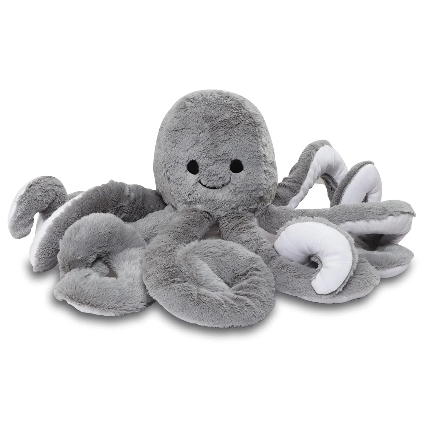 Play Hour Giant Realistic Stuffed Octopus Plush Soft Toy for Ages 3 Years and Up - Grey, 60cm