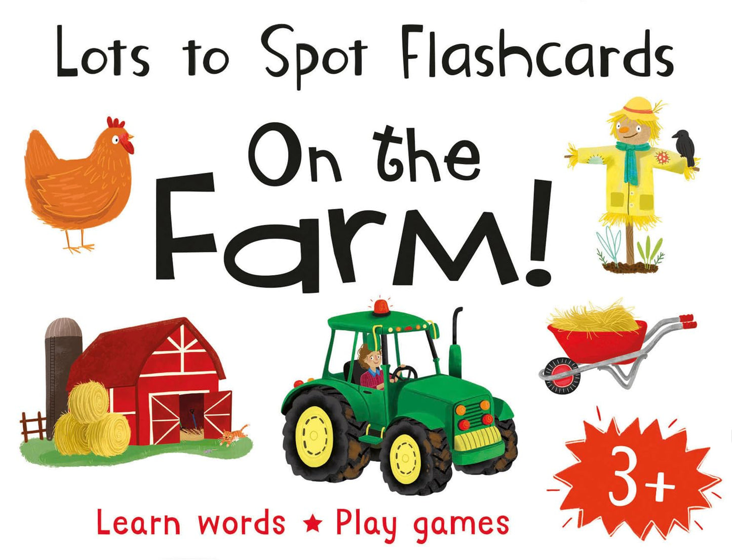 Lots to Spot Flashcards: On the Farm!: Interactive Educational Cards for Kids to Improve Vocabulary and Number Skills