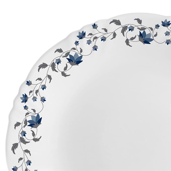Cello Opalware Imperial Vinea Opalware Dinner Set, 27 Pieces, White
