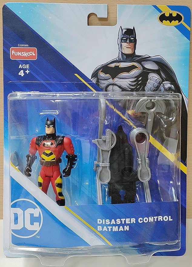 Funskool Disaster Control Batman Action Figure Toy for Kid, 6 Inch, Classic DC Superhero with Articulation, Movie Inspired Collectible, Ideal Gift for Children
