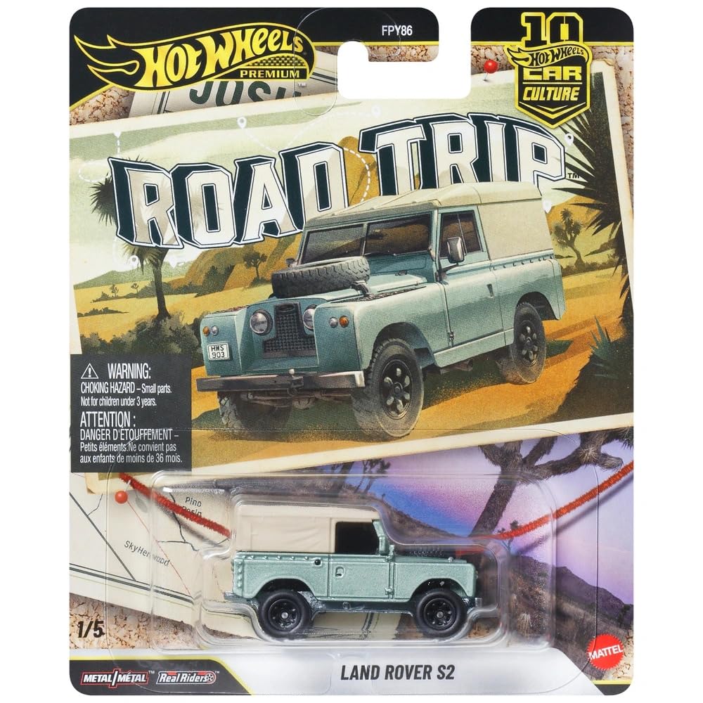 Hot Wheels Premium Car Culture Road Trip 1:64 Land Rover S2 Die-Cast Car