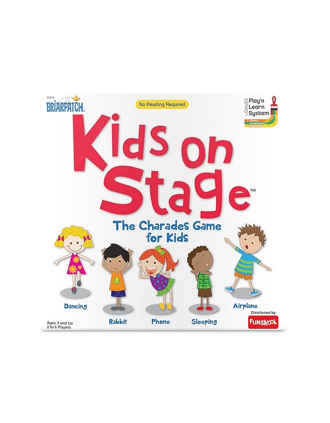 Funskool Games, Kids On Stage, Educational charade game for kids, 2 - 6 players, Ages 3 years and above