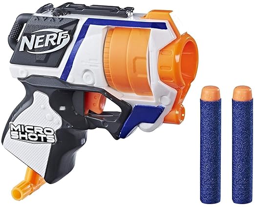 Nerf MicroShots N-Strike Elite Strongarm, Includes blaster and 2 darts, For Kids Ages 8 years Old and Up (Multicolour)