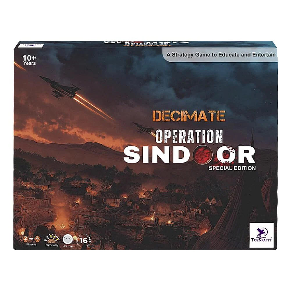 Toy Kraftt Enter the Battlefield with Decimate Operation Sindoor : Special Edition A Strategy Game For Kids | 10+ Years