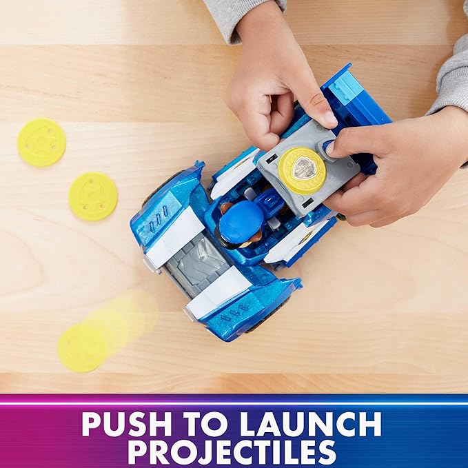 Paw Patrol The Mighty Movie, Chase Car with Skye Airplane Toy with Mighty Pups Action Figure, Lights and Sounds, Kids Toys for Boys & Girls 3+|Made in India