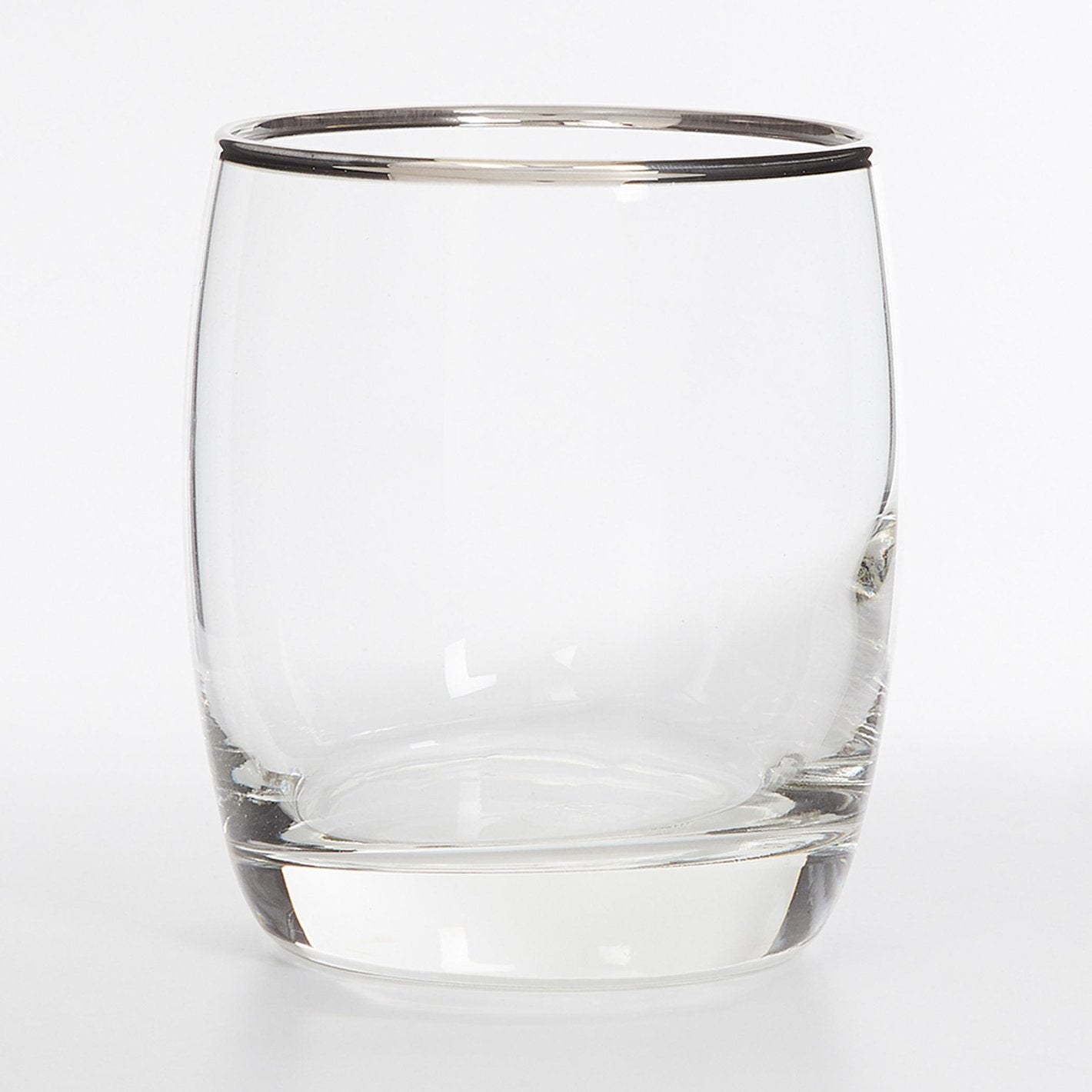 OCEAN 6-piece Platinum Rimmed Ivory Rock Water Glass set- 320 ml