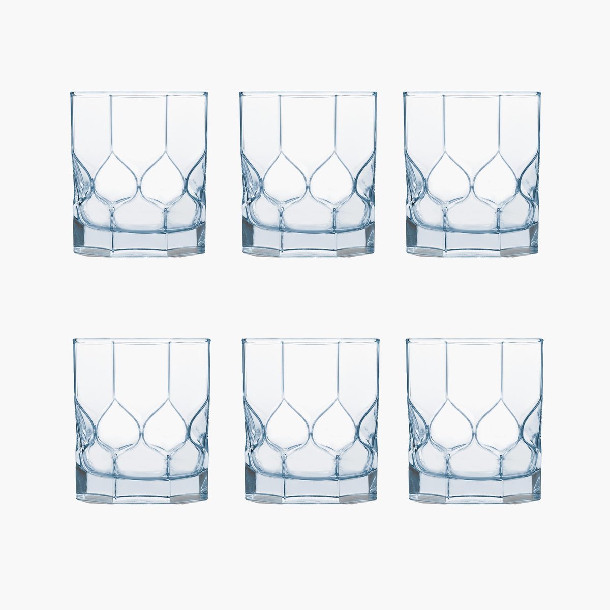 Luminarc Octime Diamond O/F Glass Tumbler - 300 ml (Set of 6)