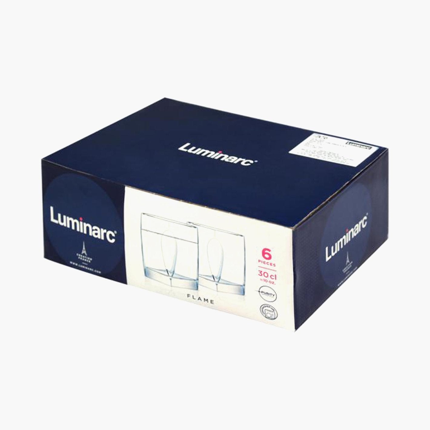 Luminarc Flame Old Fashion Tumbler Set, Set of 6, 30cl