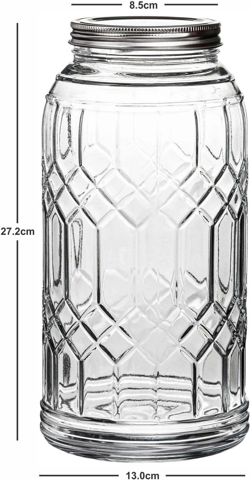 Roxx Ava Jar 2700ml set Of 1