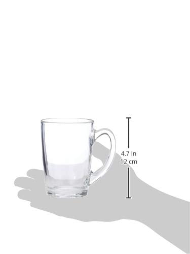 Luminarc - J5973 Temp New Morning Glass Mug Set, 320ml, Set of 6, Transparent