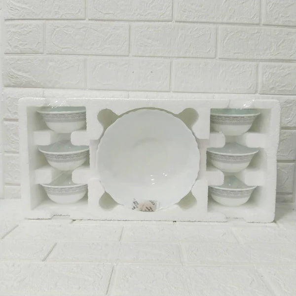 Cello Crockery Imperial Plus Dessert Set – 7 Pcs (Oxford Design)