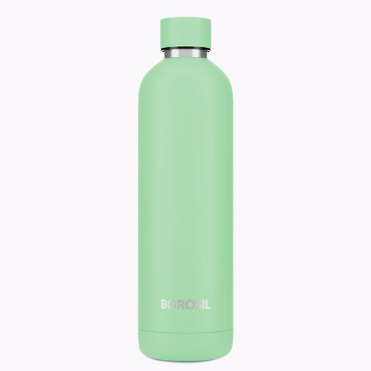 Borosil Hydra Pacific Stainless 700 ml Insulated Water Bottle | Stainless Steel Bottle | Double Wall Vacuum Insulation | 12 Hours Hot & Cold | 1 Year Warranty