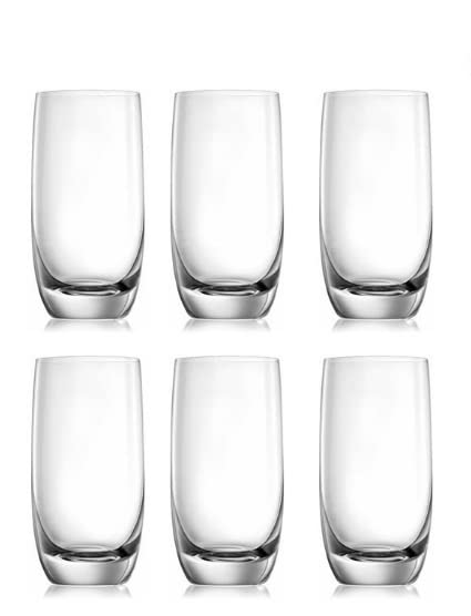 Ocean Top Drink Hi Ball 305ml | Set of 6 | Soda Lime Glass | Clear & Transparent | Used to Serve Water, Juice, Soft Drink, and Other Iced Beverages |Home Party, Offices, Hotel & Restaurant
