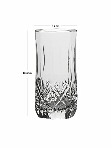 Luminarc Brighton Highball Glass Water Juice Glasses Set of 6 Pieces 310ml