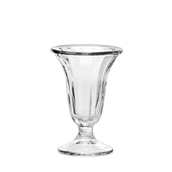 Ocean Alaska Sundae Cup, 8 oz (215ml) | Set of 6 | Soda Lime Glass | Clear & Transparent | Used to Serve Dessert, Ice Cream & Sundae | Home Party, Offices, Hotel & Restaurant
