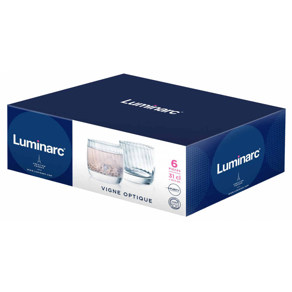 Luminarc VIGNE OPTIQUE 310 ML SET OF 6