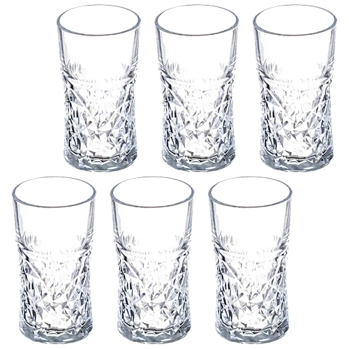 Sanjeev Kapoor Morocco Water Glass Set With Gift Box, 290 ml (Set of 6)