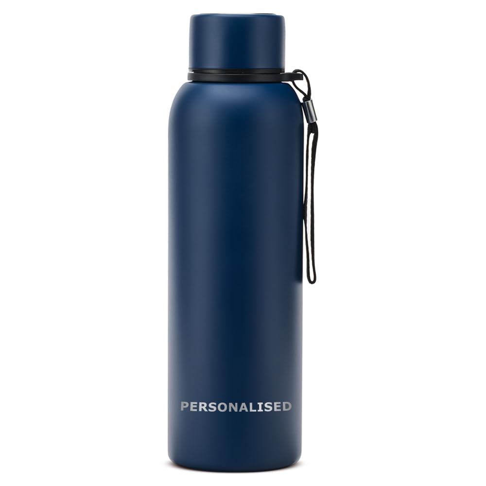 Borosil 850ml Trek Indigo  20 Hours Hot & 24 Hours Cold | Double Wall Vacuum Insulated Flask | Ideal for Personal & Corporate Gifting