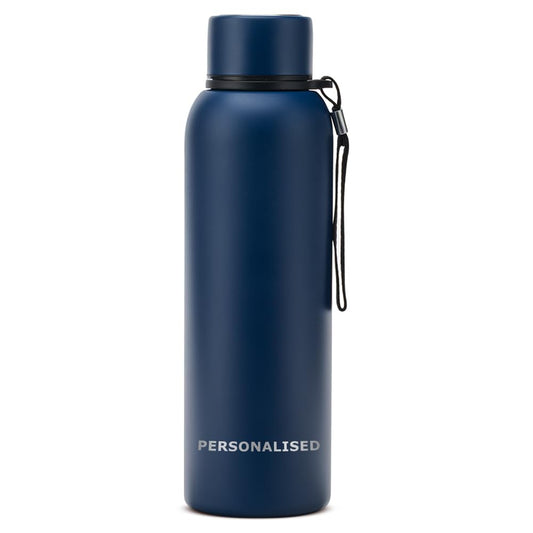 Borosil 850ml Trek Indigo  20 Hours Hot & 24 Hours Cold | Double Wall Vacuum Insulated Flask | Ideal for Personal & Corporate Gifting