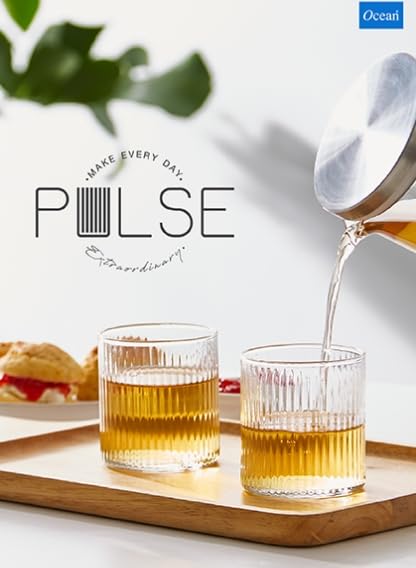Ocean Pulse Rock Glasses , 235 ml, Set of 6