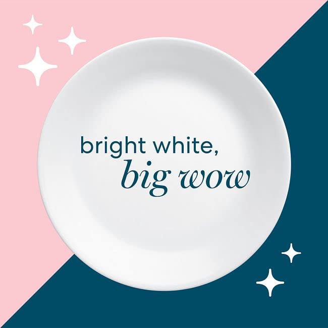 CORELLE Winter Frost Glass Dinner Plates- Set of 6 (26 cm) | White | Lightweight & Durable | Made of Vitrelle Glass | Microwave & Dishwasher Safe | Elegant Design | Perfect for Dining or Gifting