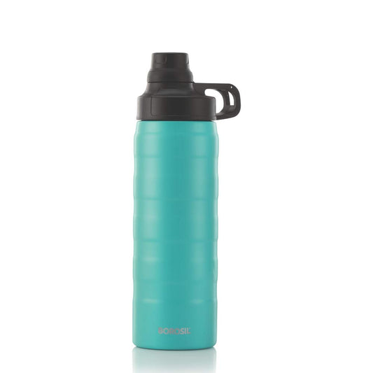 Borosil - Stainless Steel Zest- Vacuum Insulated Flask Water Bottle, 600ML