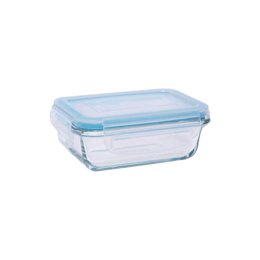 Signoraware Rectangular Transparent Lock and Store Container - 180ml (Blue_Free Size)