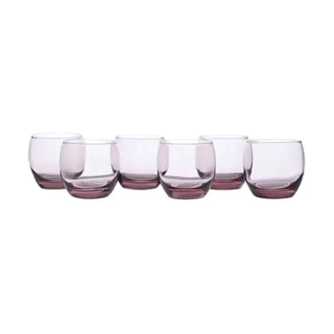 Luminarc Salto Pink O/f Glass Tumbler - 320 Ml (Set of 6)