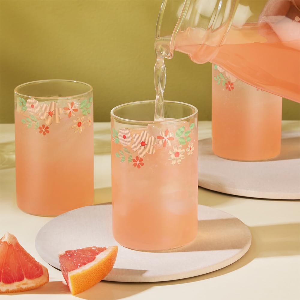 Borosil 295ml Ayana Vision 6pc Transparent Drinking Glass | Borosilicate Glass Tumblers for Water, Cold Drinks, Juice | Flame Proof, Microwave & Dishwasher Safe | for Daily use & Gifting