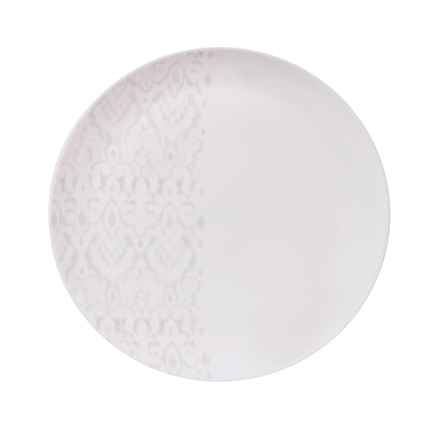 Cello Opalware Royale Series Pristine Dinner Set, 27 Units | Opal Glass Dinner Set for 6 | Crockery Set for Festive Ocassions, Parties | White Plate and Bowl Set
