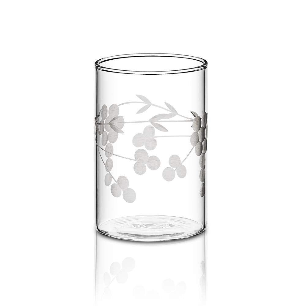Borosil 295ml 6pc Vision Berry Cut Design Medium Drinking Glass Set | Made in India Borosilicate Glass Tumblers for Water, Cold Drinks, Juice| Microwave & Dishwasher Safe for Dailyuse & Giftin