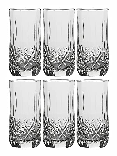 Luminarc Brighton Highball Glass Water Juice Glasses Set of 6 Pieces 310ml