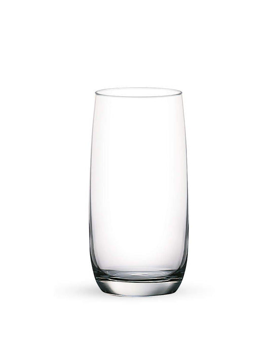 Ocean Ivory Hi Ball whiskey Glass Set, 370ml, Set of 6, Transparent