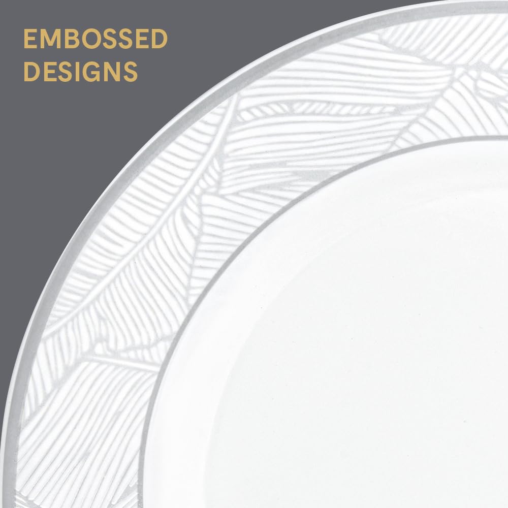 Larah by Borosil Premia Series Ivy Opalware Dinner Set | 37 Piece for Family of 6 | Microwave & Dishwasher Safe | Bone-Ash Free | Crockery Set for Dining & Gifting | Plates & Bowls | White