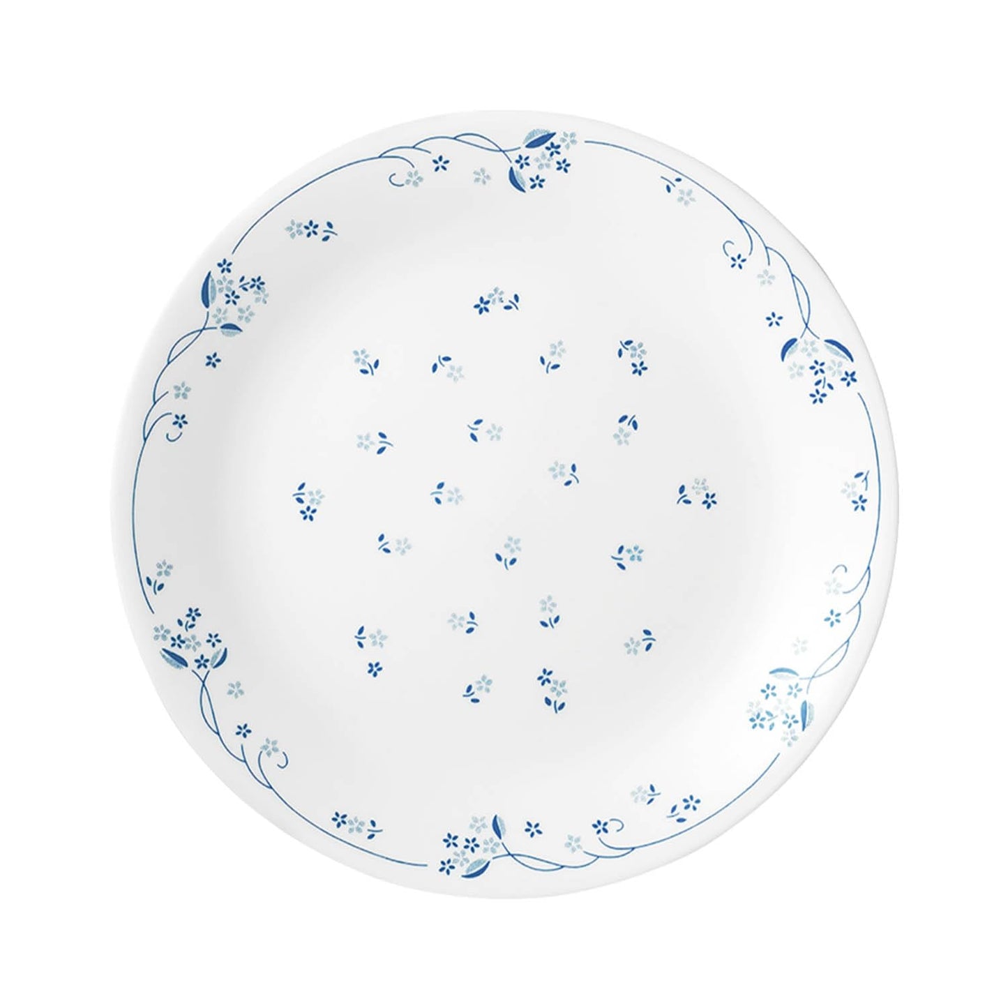 Corelle Provincial Blue Glass Dinner Plate Pack of 6, 26CM, Multicolor