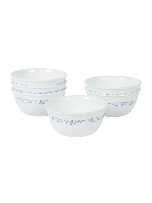 CORELLE Glass Provincial Blue Livingware Katori Set, 177ml