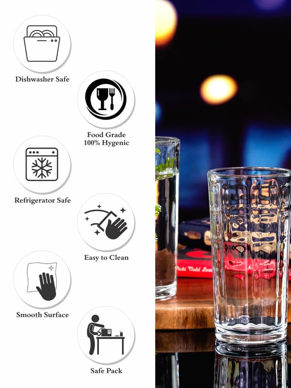 Roxx  Cubik Tumbler HB 250 Ml Set Of 6.