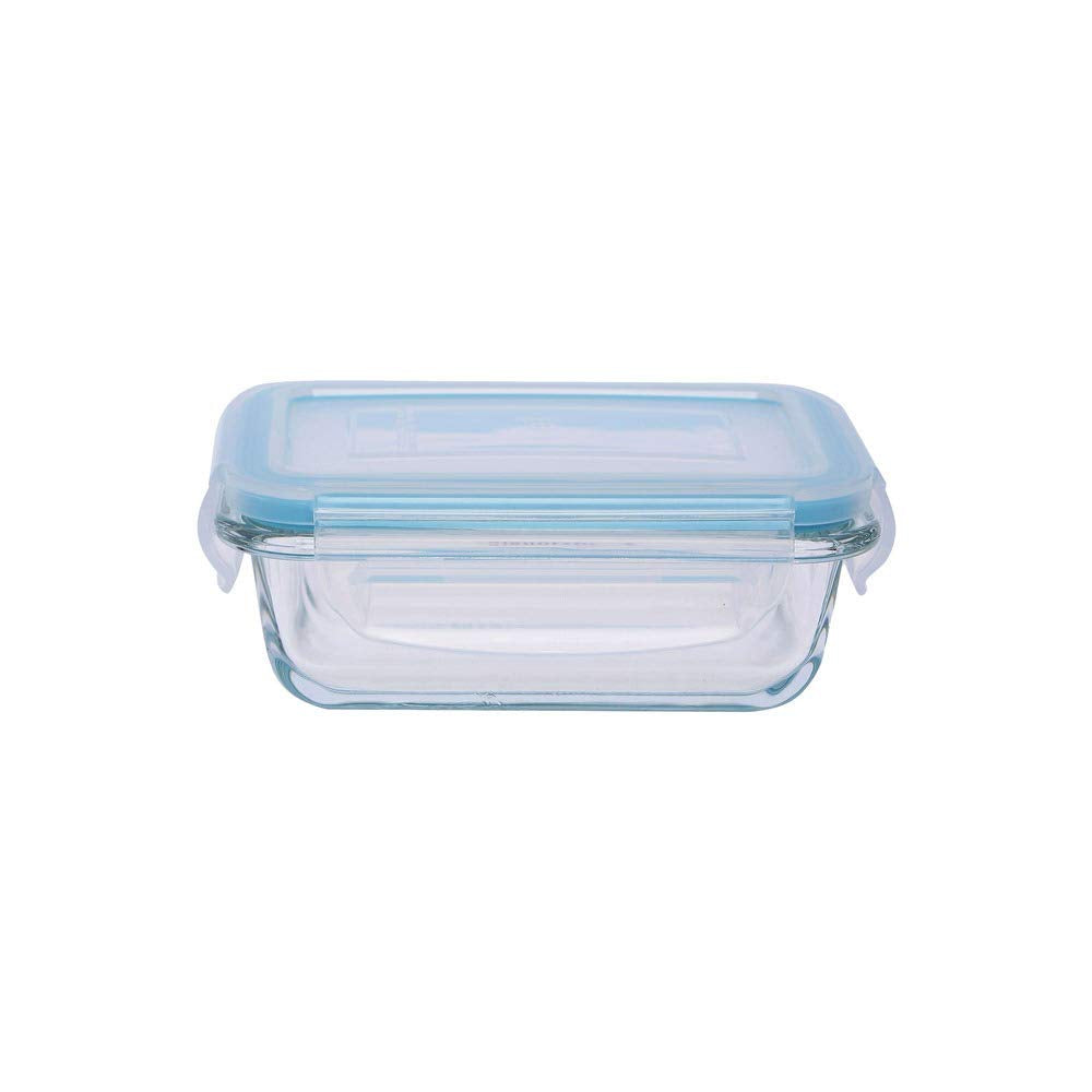 Signoraware Rectangular Transparent Lock and Store Container - 180ml (Blue_Free Size)