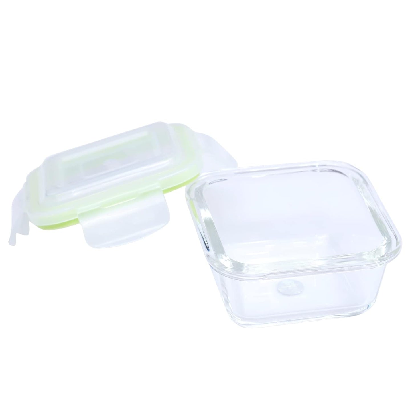 Jaypee Plus Klaro Square 180ML Glass Storange Container Transparen