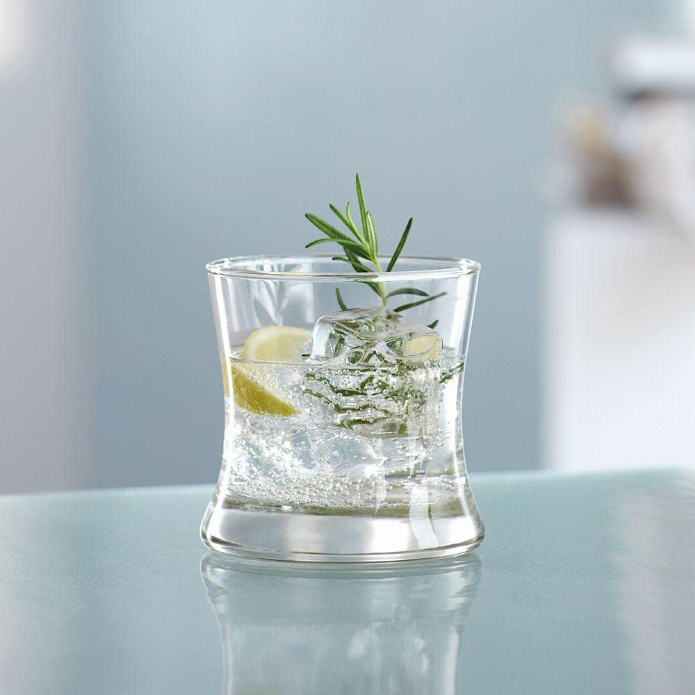 Ocean Tango Double Rock 350ml | Set of 6 | Soda Lime Glass | Clear & Transparent | Used to Serve Whiskey, Water, Soft Drink, and Other Iced Beverages | Home Party, Offices, Hotel & Restaurant