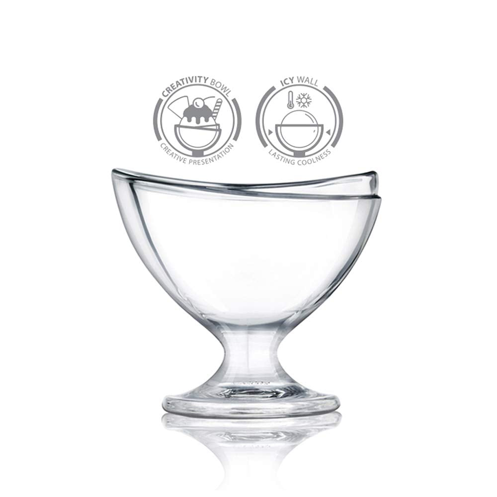 Ocean  Delight Dessert Ice Cream Cup 160 Pack of 6 Clear